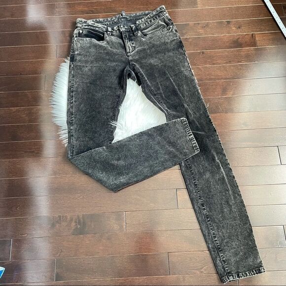 Eileen Fisher Acid Wash velvet skinny jeans - Picture 4 of 10